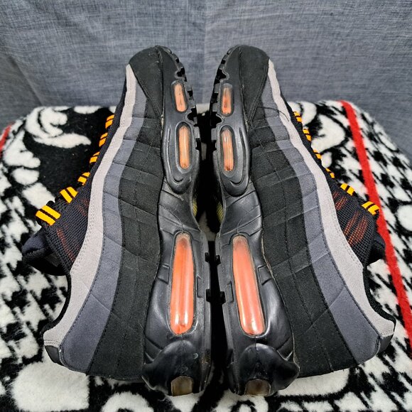 Size 11.5 NIKE Air Max 95 Halloween Black Orange Men Sneakers 609048-054 - Picture 10 of 12